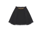 Balmain Плісирована спідниця з твіду - Артикул: GF1LBB34XL81