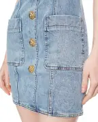 Balmain Сукня міні джинсова - Артикул: GF1R2531DG11