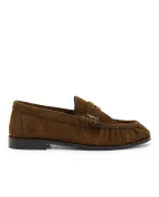 Saint Laurent Лоферы из телячьей замши - Артикул: 818908-27DTT