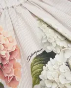 Dolce&Gabbana Детская юбка с принтом в виде гортензий - Артикул: L55I63-FI5NR-S