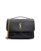 Saint Laurent Сумка Niki Medium из телячьей кожи - Артикул: 633184-0EN07