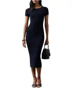 Ralph Lauren Collection Платье Dustan из шелковой смеси в рубчик - Артикул: 290P08734001