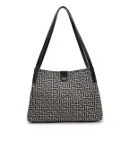 Balmain Сумка Release из жаккарда и телячьей кожи - Артикул: GN1FE033TJMB