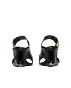Balmain Босоножки Anthem No Wedge из телячьей кожи - Артикул: HN1UH283LECX