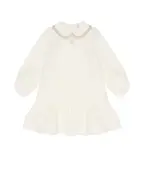 Dolce&Gabbana Детское платье из гладкого бархата с трусиками-кюлотами - Артикул: L24DM2-FUVJY