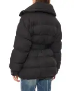 Balmain Пуховик з поясом - Артикул: HF1TQ040XK09