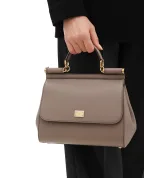 Dolce&Gabbana Кожаная сумка Sicily Large - Артикул: BB6002-B1001