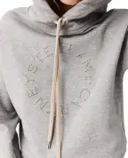 Stella McCartney Толстовка укороченная с вышитым логотипом - Артикул: 6J04343SQA25