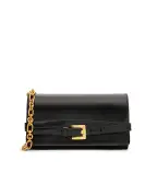 Balmain Клатч Shuffle из телячьей кожи - Артикул: GN1ON259LMTE