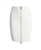 Balmain Юбка из твида с шерстью - Артикул: HF1LC533KK12