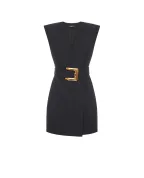 Balmain Сукня міні Grain de Poudre з поясом - Артикул: GF1R5168WC09