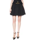 Balmain Плісирована спідниця з твіду - Артикул: GF1LBB34XL81