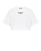 Balmain Футболка з вишивкою Balmain Paris - Артикул: HF1EE145BD10