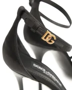 Dolce&Gabbana Босоножки Keira из атласа - Артикул: CR2018-A7630
