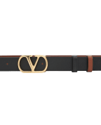Valentino Двусторонний ремень VLogo Signature из телячьей кожи - Артикул: 9W2T0SQ3ZDM