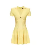 Balmain Коротка розкльошена сукня - Артикул: GF1R7153KJ30
