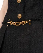 Balmain Плісирована спідниця з твіду - Артикул: GF1LBB34XL81