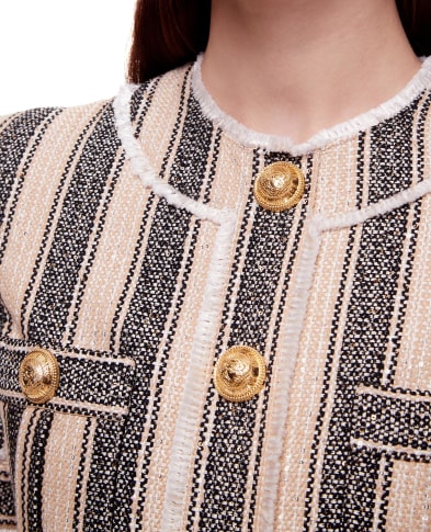 Balmain Твідова сукня - Артикул: XF1R7050XB30