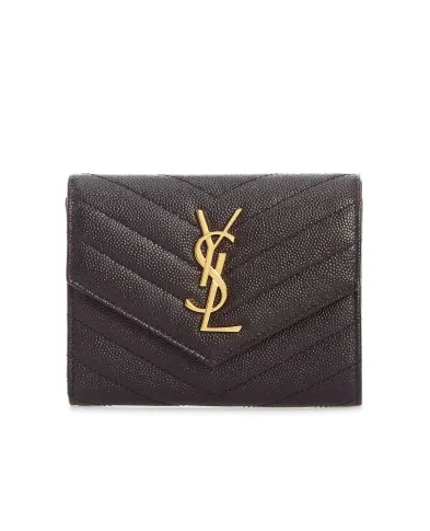 Saint Laurent Кожаный кошелек - Артикул: 403943-BOW01