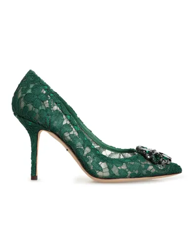 Dolce&Gabbana Кружевные лодочки Rainbow Lace - Артикул: CD0101-AL198