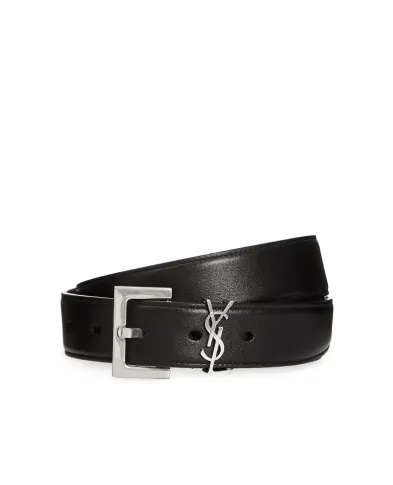 Saint Laurent Шкіряний ремінь - Артикул: 634437-BOO0E