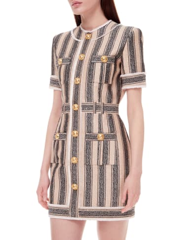 Balmain Твідова сукня - Артикул: XF1R7050XB30