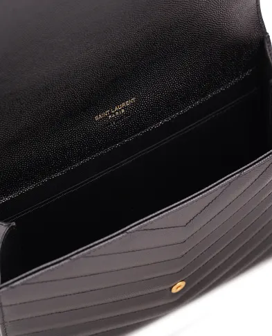 Saint Laurent Шкіряний клатч Cassandre - Артикул: 617662-BOW01