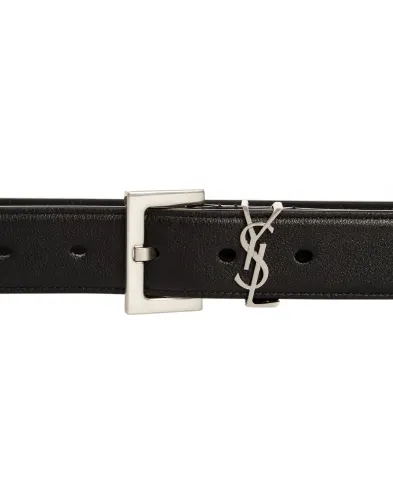Saint Laurent Шкіряний ремінь - Артикул: 634437-BOO0E