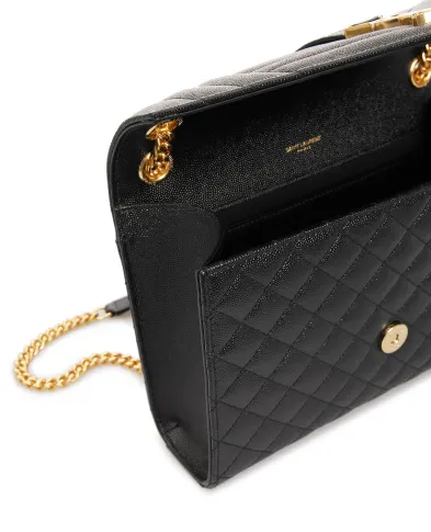 Saint Laurent Шкіряна сумка Envelope Medium - Артикул: 600185-BOW91-