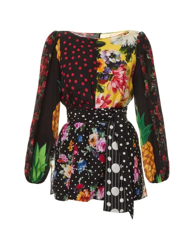 Dolce&Gabbana Шелковая блуза - Артикул: F75E3T-GDY58