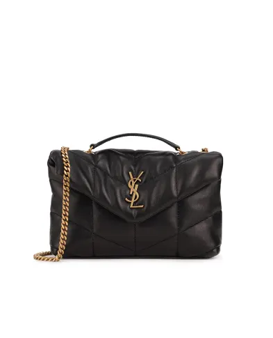 Saint Laurent Кожаная сумка Loulou Puffer Toy - Артикул: 759337-1EL07