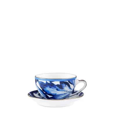 Dolce&Gabbana Чайная чашка с блюдцем из фарфора - Артикул: TC0102-TCA41