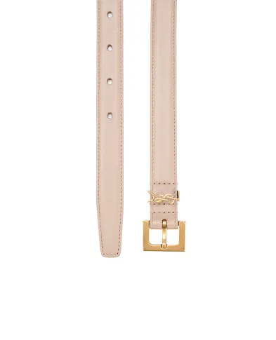 Saint Laurent Шкіряний ремінь Monogram narrow - Артикул: 554465-BOO0W