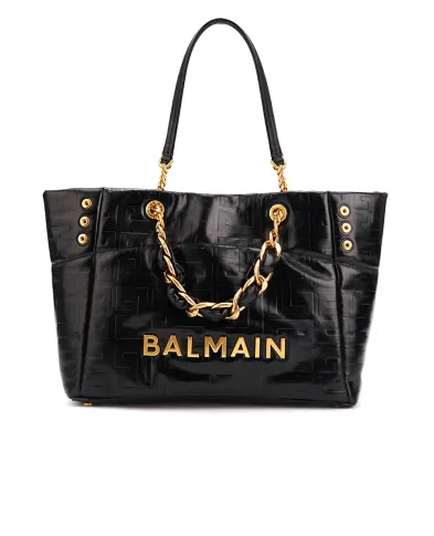 Balmain Шкіряна сумка 1945 Soft Cabas - Артикул: DN1FF827LETF