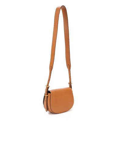 Polo Ralph Lauren Кожаная сумка Polo ID Saddle Crossbody Small - Артикул: 428891391002