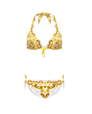 Dolce&Gabbana Купальник с принтом в стиле майолики - Артикул: O8A54J-ONO19