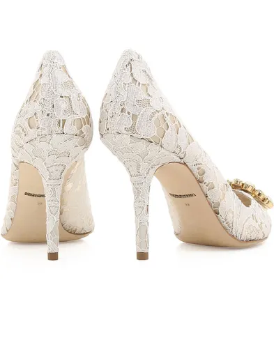 Dolce&Gabbana Мереживні човники Rainbow Lace - Артикул: CD0101-AL198