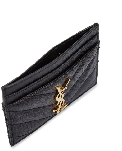 Saint Laurent Шкіряна візитниця - Артикул: 423291-BOW01