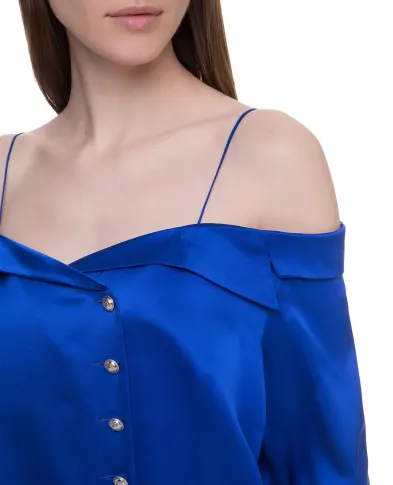 Balmain Шовкова блуза - Артикул: TF02676111S