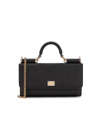 Dolce&Gabbana Кожаная сумка Sicily Phone Bag - Артикул: BI3280-A1001