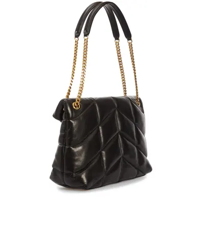 Saint Laurent Шкіряна сумка Loulou Puffer Medium - Артикул: 577475-1EL07