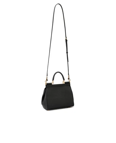 Dolce&Gabbana Шкіряна сумка Sicily Medium - Артикул: BB6003-B1001