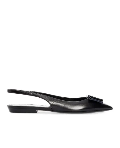 Saint Laurent Шкіряні слінгбеки Anais 10 - Артикул: 649621-1ZJ10