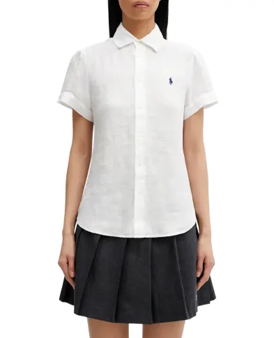 Polo Ralph Lauren Лляна сорочка з коротким рукавом - Артикул: 211973366505