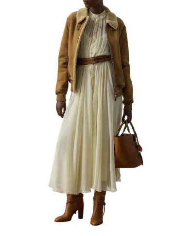Ralph Lauren Collection Дублянка Morrison із замші та овчини - Артикул: 290P01983001