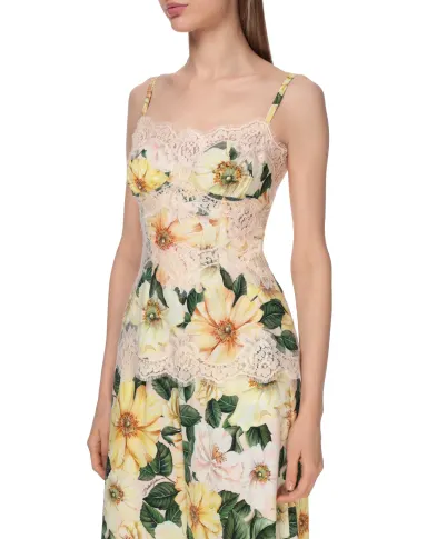Dolce&Gabbana Шовковий топ - Артикул: F74E1T-FSA0E