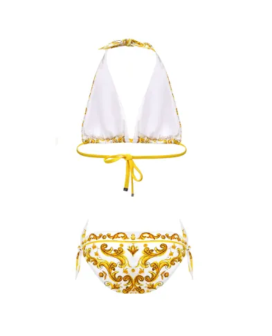 Dolce&Gabbana Купальник с принтом в стиле майолики - Артикул: O8A54J-ONO19