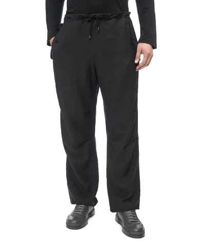 Ralph Lauren Purple Label Брюки из шелка и льна - Артикул: 798977052002