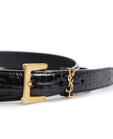 Saint Laurent Шкіряний ремінь - Артикул: 554465-DND0J