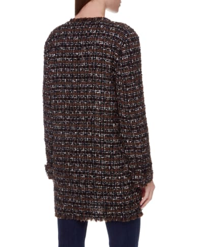 Dolce&Gabbana Твидовое пальто - Артикул: F0AI0T-HUMEI